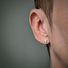 Load image into Gallery viewer, Organic Matter: Diamonds-14K Rose Gold Stepping Stones Stud Earrings