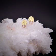 Load image into Gallery viewer, Organic Matter: Stud Earrings Diamonds-18K Gold Stepping Stones
