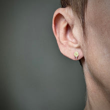 Load image into Gallery viewer, Organic Matter: Stud Earrings Diamonds-18K Gold Stepping Stones