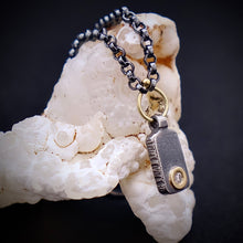 Load image into Gallery viewer, Modern Simplicity: Petite Bar and Loop Diamond Necklace