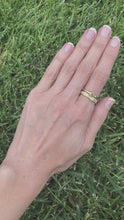 Load and play video in Gallery viewer, Forged: Champagne-Colored Diamond and Rose Gold Hammered Ring