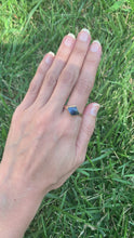 Load and play video in Gallery viewer, Natural Wonder: Blue Sapphire/Blue Diamonds Rose Gold Ring
