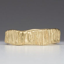 Load image into Gallery viewer, Textured Bark: Yellow Gold Wide Ring
