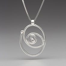 Load image into Gallery viewer, Spiral Trajectory: Coiled Rose Necklace