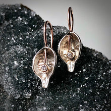 Load image into Gallery viewer, Organic Matter: Bittersweet Diamond Drop Earrings