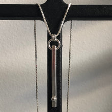 Load image into Gallery viewer, Defined Path: Vertical Bar/Sphere Necklace