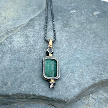 Load image into Gallery viewer, Natural Wonder: Green Tourmaline Flower Bud Necklace
