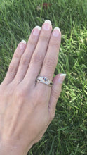 Load and play video in Gallery viewer, Geometry Perfected: Black Diamonds and Palladium White Gold Ring