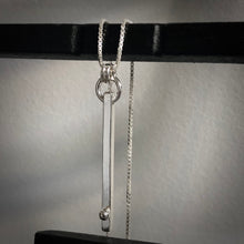 Load image into Gallery viewer, Defined Path: Vertical Bar/Sphere Necklace