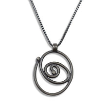 Load image into Gallery viewer, Spiral Trajectory: Coiled Rose Necklace