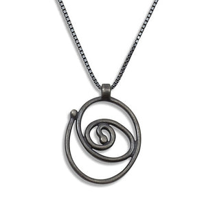 Spiral Trajectory: Coiled Rose Necklace
