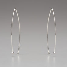 Load image into Gallery viewer, In Orbit: Oval Drop Earrings (Silver Options)
