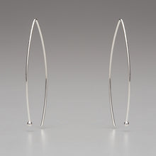 Load image into Gallery viewer, In Orbit: Sterling Silver Oval Drop Earrings