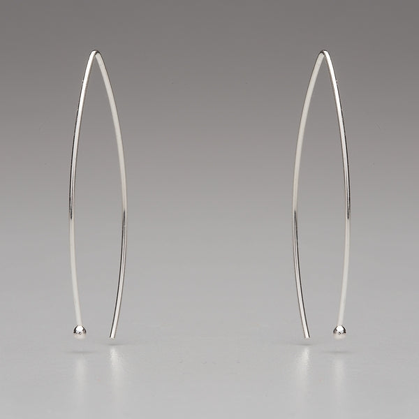 In Orbit: Oval Drop Earrings (Silver Options)