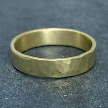 Load image into Gallery viewer, Forged: Yellow Gold Hammered Ring