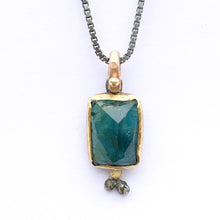 Load image into Gallery viewer, Natural Wonder: Faceted Green Tourmaline Necklace
