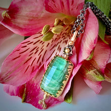 Load image into Gallery viewer, Natural Wonder: Green Tourmaline Necklace