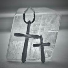 Load image into Gallery viewer, Forged in Faith: Cross Necklace (Petite Size)