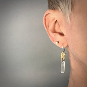 Gilded: Double Rectangle Drop Earrings