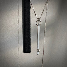 Load image into Gallery viewer, Defined Path: Vertical Bar/Sphere Necklace