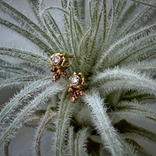 Load image into Gallery viewer, Organic Matter: Diamonds/Flower Buds Stud Earrings