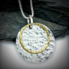 Load image into Gallery viewer, Gilded: Double Disk Layered Necklace