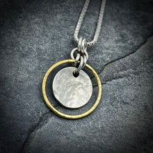 Load image into Gallery viewer, Gilded: Suspended Double Disk Necklace