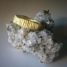 Load image into Gallery viewer, Textured Bark: Yellow Gold Wide Ring