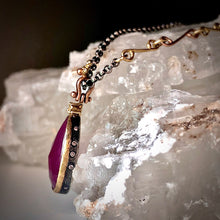 Load image into Gallery viewer, Natural Wonder: Teardrop Ruby Necklace
