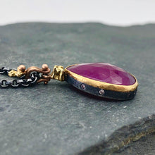 Load image into Gallery viewer, Natural Wonder: Teardrop Ruby Necklace
