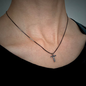 Forged in Faith: Cross Necklace (Petite Size)