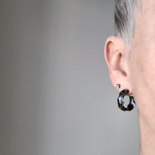 Load image into Gallery viewer, Organic Matter: Curvaceous Rivet Hoop Earrings
