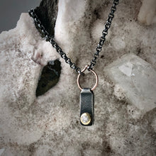 Load image into Gallery viewer, Modern Simplicity: Bar and Loop Diamond Necklace