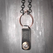 Load image into Gallery viewer, Modern Simplicity: Bar and Loop Diamond Necklace