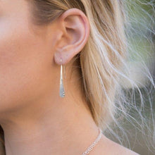 Load image into Gallery viewer, Pavement Drips: Elongated Teardrop/Rivet Earrings