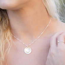 Load image into Gallery viewer, Gilded: Double Disk Layered Necklace