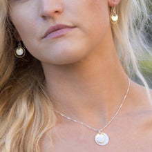 Load image into Gallery viewer, Gilded: Suspended Double Disk Drop Earrings