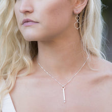 Load image into Gallery viewer, Defined Path: Vertical Bar/Sphere Necklace