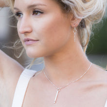 Load image into Gallery viewer, Defined Path: Vertical Bar/Sphere Necklace