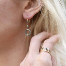 Load image into Gallery viewer, Forged: Green Diamond and Rose Gold Hammered Ring