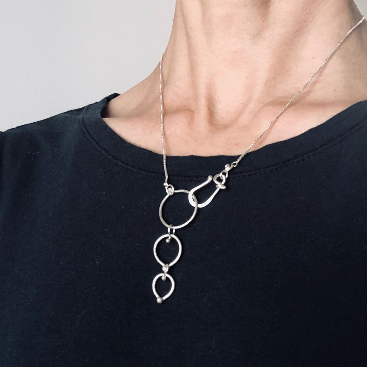 In Orbit: Triple-Loop Clasp Necklace – Nichole Collins Jewelry