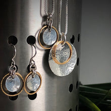 Load image into Gallery viewer, Gilded: Suspended Double Disk Drop Earrings