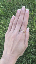 Load and play video in Gallery viewer, Parallel Universe: Padparadscha Sapphire and Yellow/Rose Gold Ring