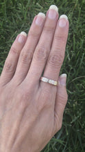 Load and play video in Gallery viewer, Modern Simplicity: Five-Diamond Rose Gold Ring