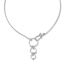 Load image into Gallery viewer, In Orbit: Triple-Loop Clasp Necklace
