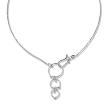 Load image into Gallery viewer, In Orbit: Triple-Loop Clasp Necklace