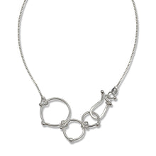 Load image into Gallery viewer, In Orbit: Triple-Loop Clasp Necklace
