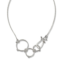 Load image into Gallery viewer, In Orbit: Triple-Loop Clasp Necklace