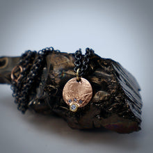 Load image into Gallery viewer, Organic Matter: Diamonds-14K Rose Gold Stepping Stones Necklace
