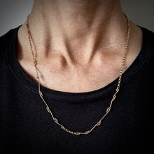 Load image into Gallery viewer, Organic Matter: 14K Yellow Gold and 14K Rose Gold Chain  Necklace-Item #DIA401B
